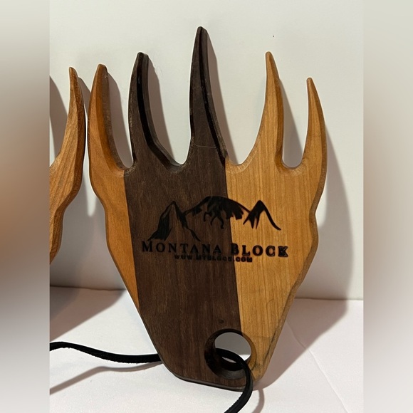 Bear Claw Salad Servers Meat Shredder Montana Block Wood - Picture 2 of 8